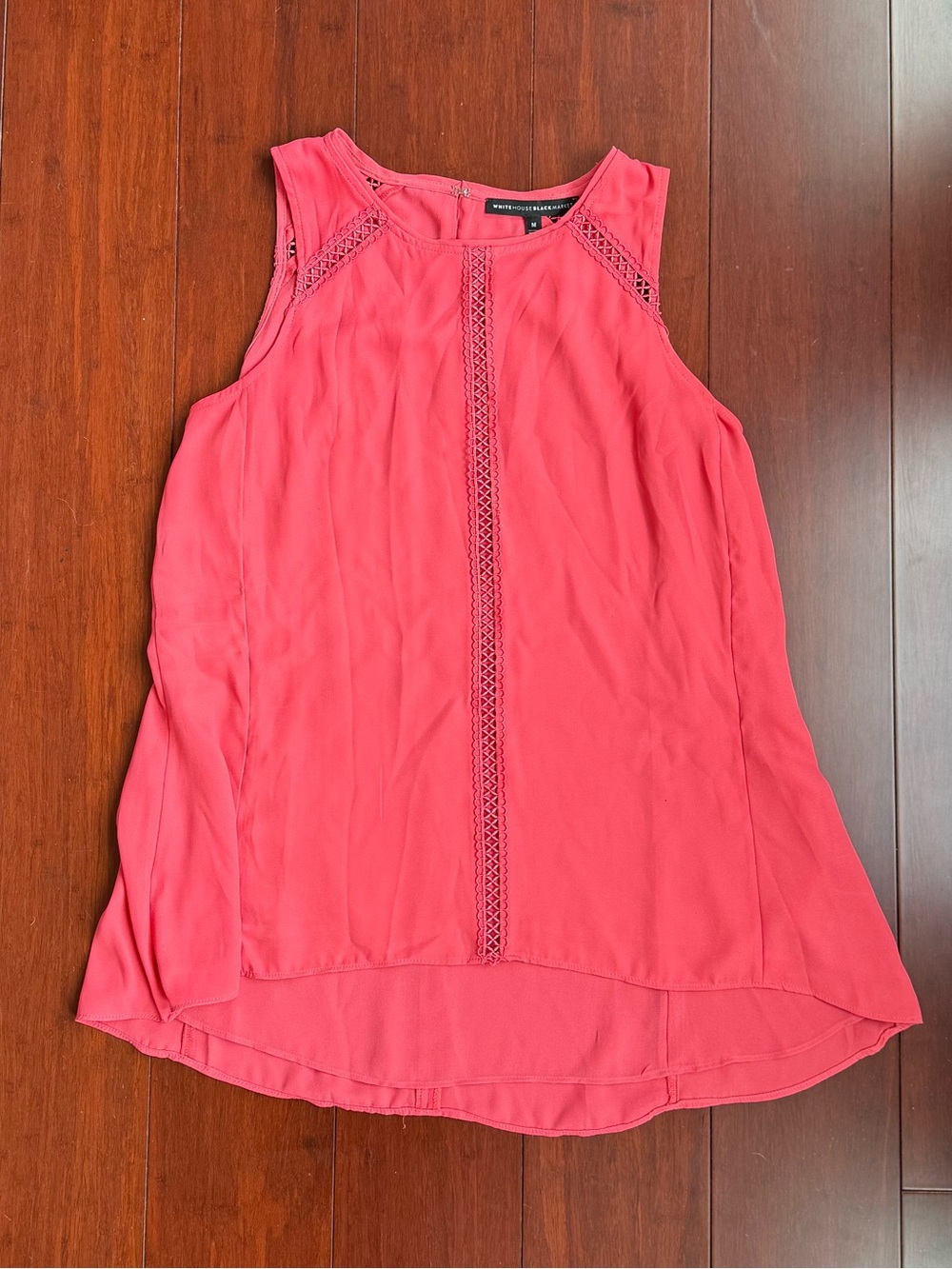 White House Black Market Coral Top